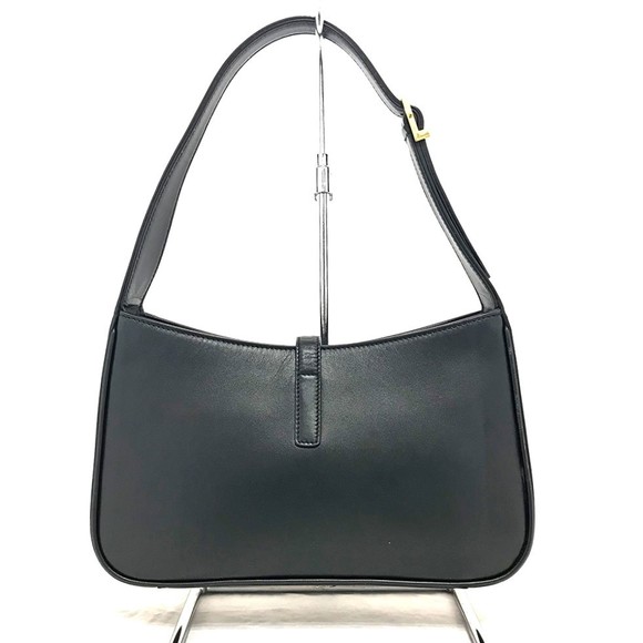 Yves Saint Lauren Le Cincassette Leather Handbag Semi-Shoulder Bag Black - Picture 1 of 10